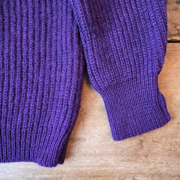 Vintage Great Northern Knitters 100% Wool Sweater – Unisex Size 50 - Purple - Picture 4 of 6